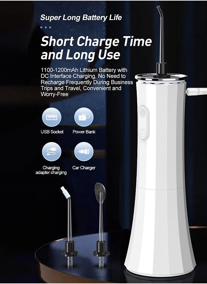 Dental Water Flosser - Electric Rechargeable - Oral Irrigator - Cordless Teeth Cleaner - Remove Tartar - 300ml