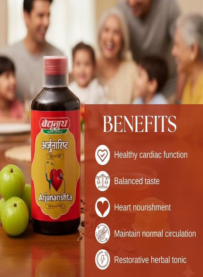 Ayurvedant Baidyanath Arjunarishta Syrup for Healthy Heart Care and Digestion Tonic - 450 ml - Image 4