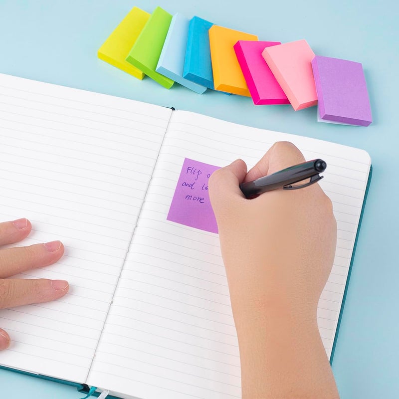 Vanpad Sticky Notes 1.5x2 Inches, Bright Colors Self-Stick Pads, 24 Pack, 75 Sheets/Pad,1800 Sheets - Image 5
