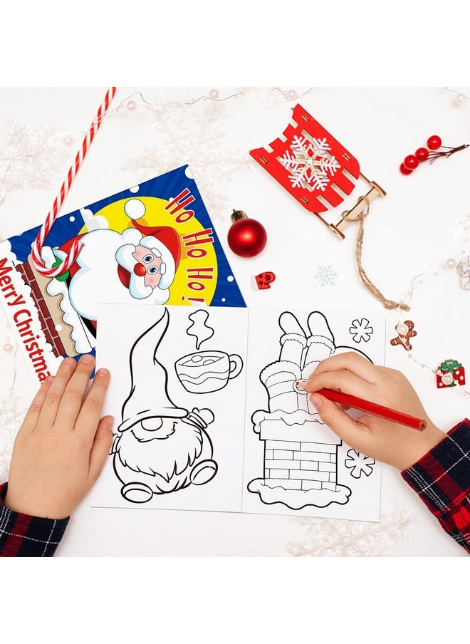 Omgouue Omgouue 32Pcs Christmas Coloring Books for Kids - Xmas Coloring Book for Kids All Ages Indoor Activities at Home Party Favors Gift Supplies  - Image 3