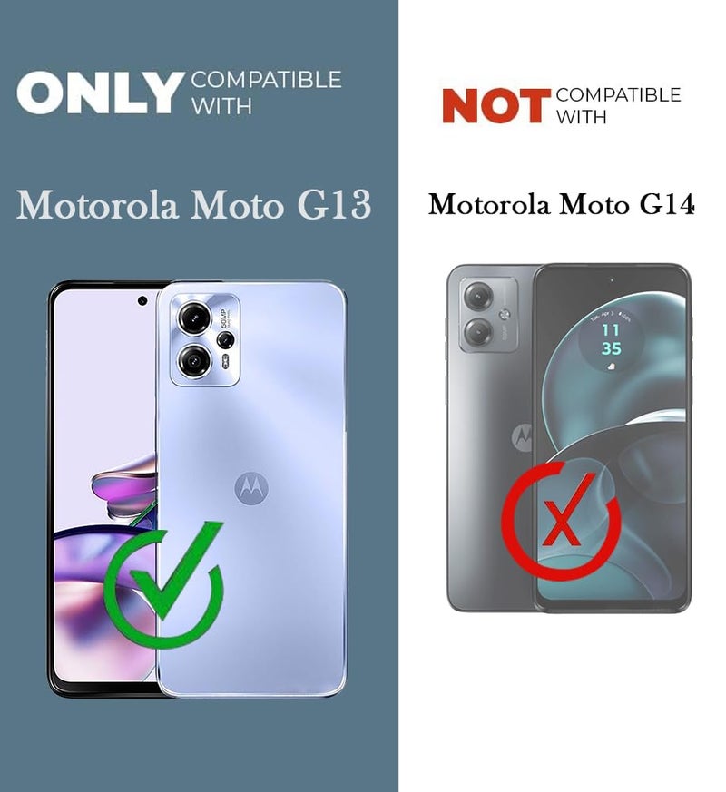 Jkobi Back Cover Case for Motorola Moto G13 (Shockproof with Polycarbonate Clear Panel | Professional Black) - Image 4