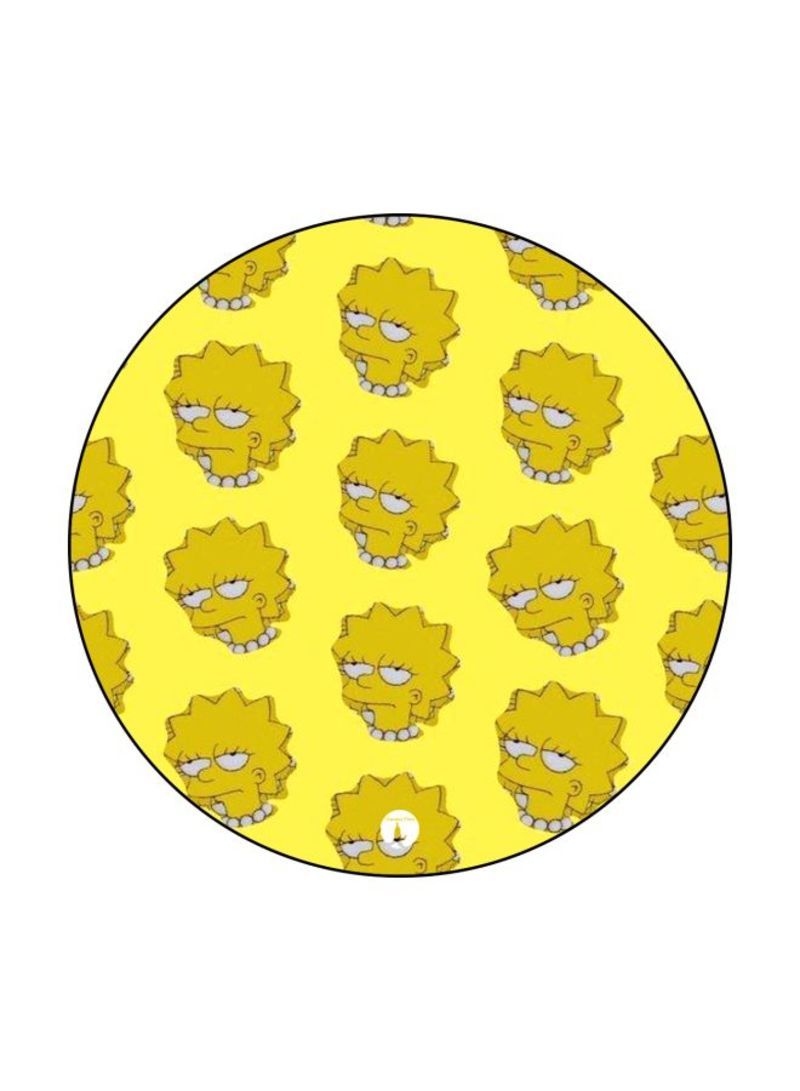 RKN Simpsons Printed Mouse Pad  Yellow/White/Black