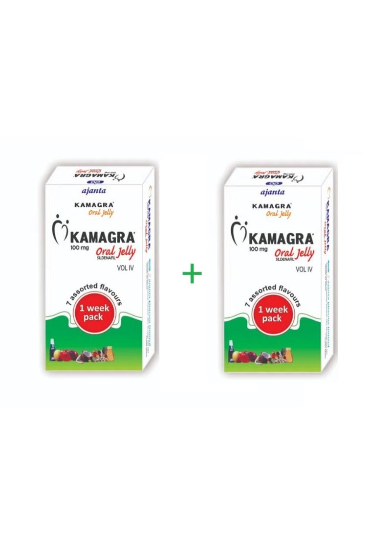Ajanta kamgraa oral jelly Vol 4 100mg pack of 2 for for Peak Performance 