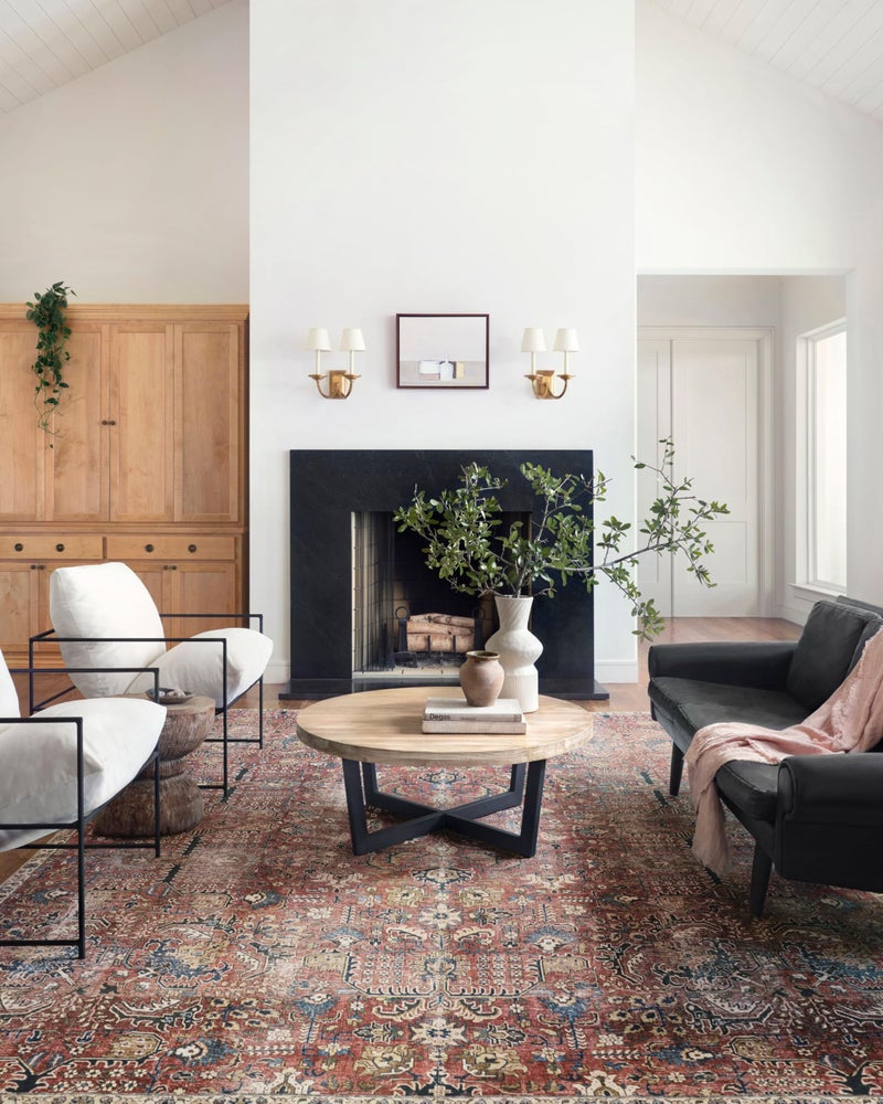 Loloi Chris Loves Julia Jules Collection JUL-01 Merlot/Multi 7'-6'' x 9'-6'', .13" Pile Height, Area Rug - Image 2