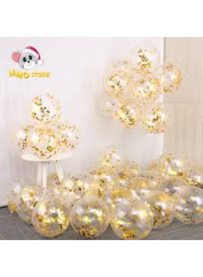 شاربدو بالون ذهبي معدني كروم لحفلات أعياد الميلاد السعيدة وحفلات استقبال المولود وحفلات الزفاف - Image 3