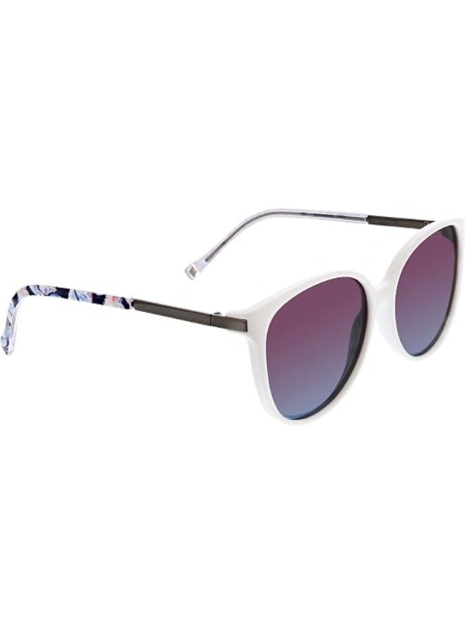 Vera Bradley Women's Tori Round Sunglasses, White - Image 5