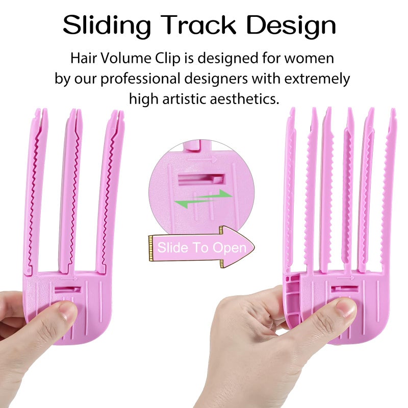 JANFUN Volumizing Hair Clips for Women 2PCS, Hair Volume Clip Styling Tools Volumizing Comb for Fluffy Bangs Clips for Root Lift, Root Booster Clips - Image 2