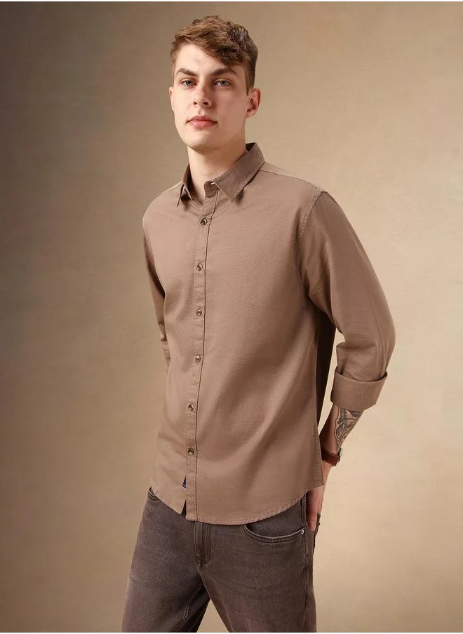 دينيس لينغو Relaxed Fit Beaver Cotton Shirt – Versatile and Comfortable