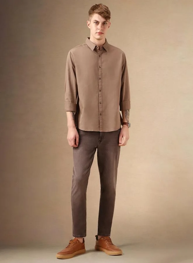 دينيس لينغو Relaxed Fit Beaver Cotton Shirt – Versatile and Comfortable