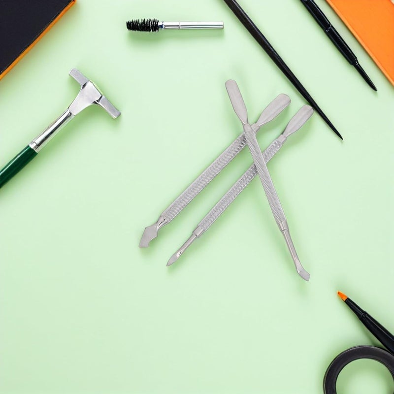 Space saving design picks Garneck 3pcs Stainless Steel Dual-ended Manicure Cuticle Pusher Set with Scraper Blades for Professional Nail Cuticles Maintenance and Dead Skin Removal, Silver Nail Care Tools for Home Dust tight seal Universal design Different assemble options Occasional & permanent usable N/S/C nationwide deliver Global assorted color picks Multi-category warehouse equip Repeated use friendly design All budget friendly options Globally engineered build Economical varied design options Gulf climate fit Fixed & portable compatible Budget friendly trendy design All-round applied quality Moisture proof Hardness boosted processed substance Economical varied sizing picks Affordable trusted craftsmanship All-in-one local deliver plan Regional central warehouse stock Well-engineered versatile build Diverse purchase options KSA local stock - Image 5
