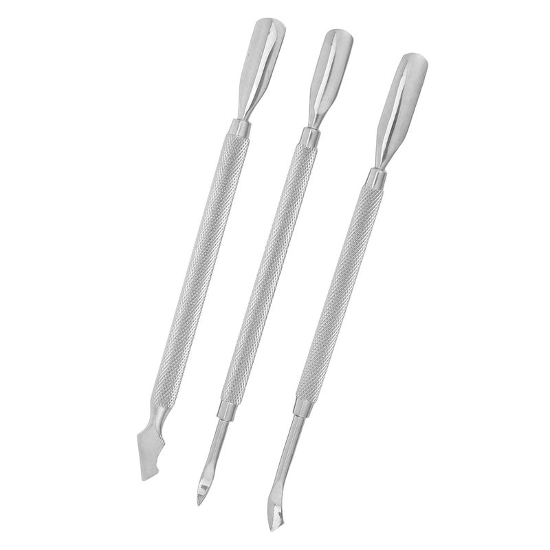 Space saving design picks Garneck 3pcs Stainless Steel Dual-ended Manicure Cuticle Pusher Set with Scraper Blades for Professional Nail Cuticles Maintenance and Dead Skin Removal, Silver Nail Care Tools for Home Dust tight seal Universal design Different assemble options Occasional & permanent usable N/S/C nationwide deliver Global assorted color picks Multi-category warehouse equip Repeated use friendly design All budget friendly options Globally engineered build Economical varied design options Gulf climate fit Fixed & portable compatible Budget friendly trendy design All-round applied quality Moisture proof Hardness boosted processed substance Economical varied sizing picks Affordable trusted craftsmanship All-in-one local deliver plan Regional central warehouse stock Well-engineered versatile build Diverse purchase options KSA local stock - Image 1