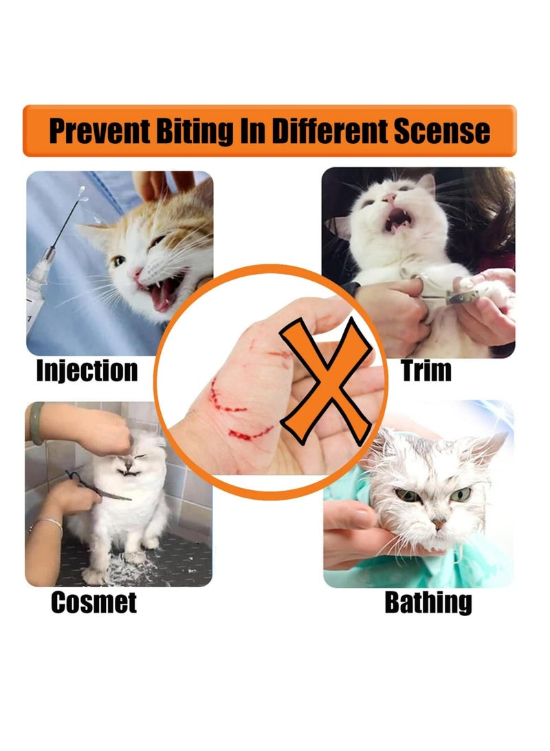 Small Size Cat Muzzle for Grooming, Breathable Transparent Cat Face Guard, Pet Muzzle for Nail Trimming and Bathing, Cat Mouth Cover to Prevent Mutual and Biting S Size - Image 2