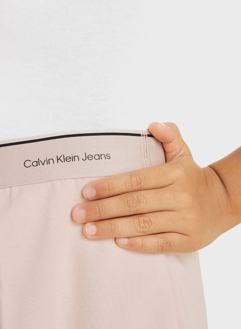 Calvin Klein Jeans Kids Logo Tape Skirt