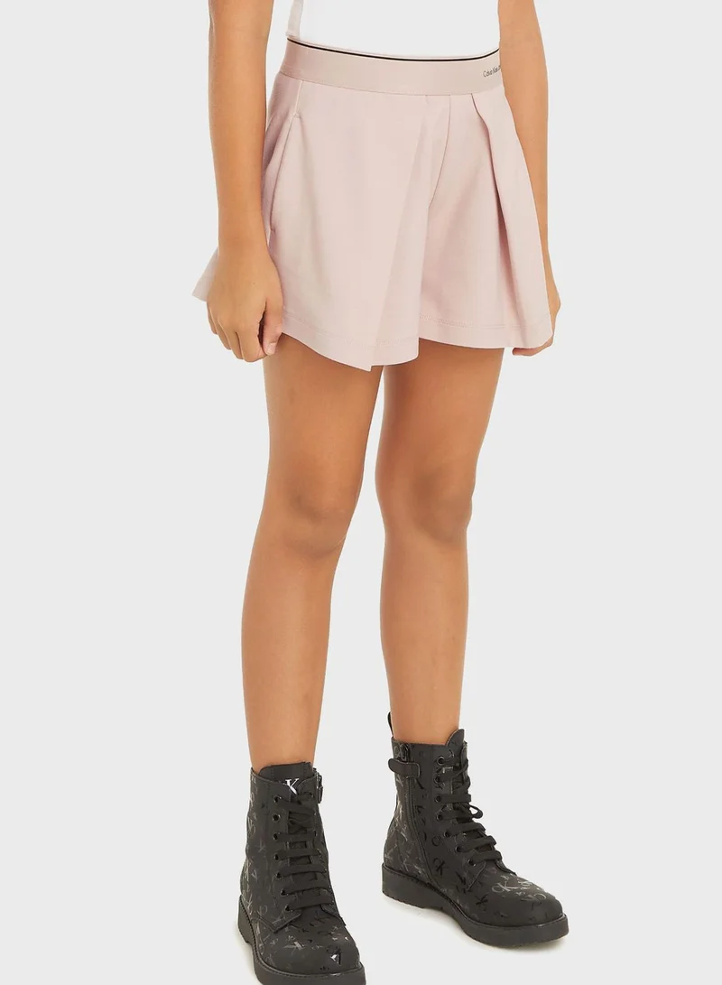 Calvin Klein Jeans Kids Logo Tape Skirt