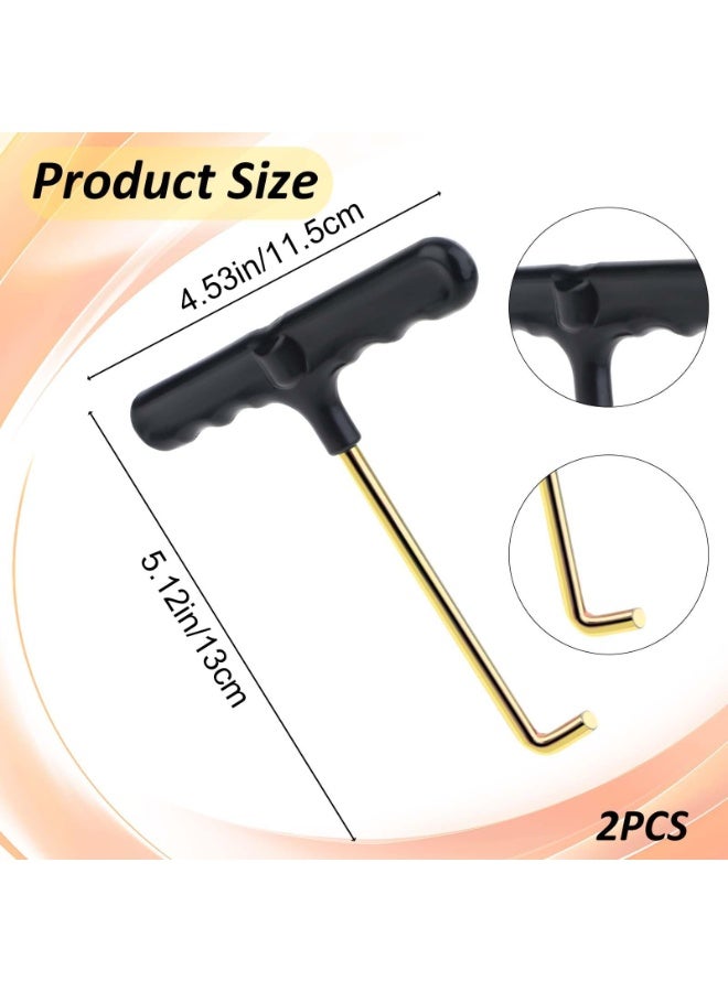 شابية طقم أدوات سحب نوابض الترامبولين، قطع غيار الترامبولين، ساحب خطاف على شكل حرف T، ملحقات الترامبولين، خطاف سحب زنبركي على شكل حرف T للقفز على الترامبولين، تركيب زنبرك الترامبولين - Image 2