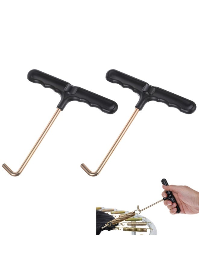 شابية طقم أدوات سحب نوابض الترامبولين، قطع غيار الترامبولين، ساحب خطاف على شكل حرف T، ملحقات الترامبولين، خطاف سحب زنبركي على شكل حرف T للقفز على الترامبولين، تركيب زنبرك الترامبولين - Image 1