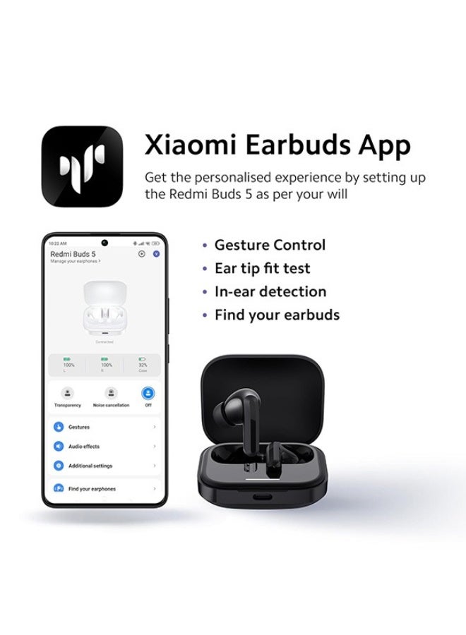 XIAO REDMI BUDS 5 BLACK EARBUDS - Image 2