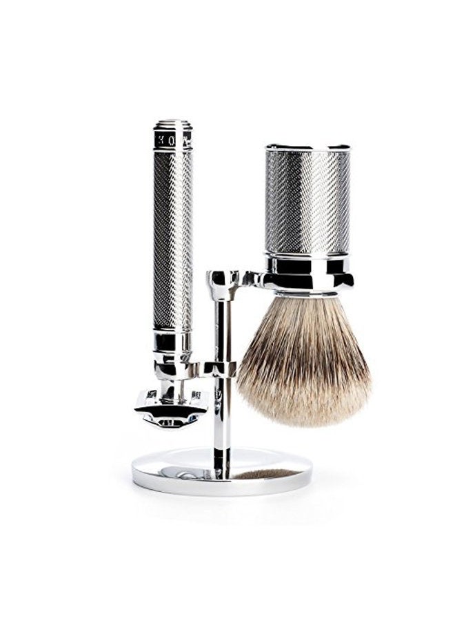 M MÜHLE Chrome Stand for Traditional & Classic Series Safety Razors & Shaving Brushes | Shave Accessory | Modern Design - Image 2