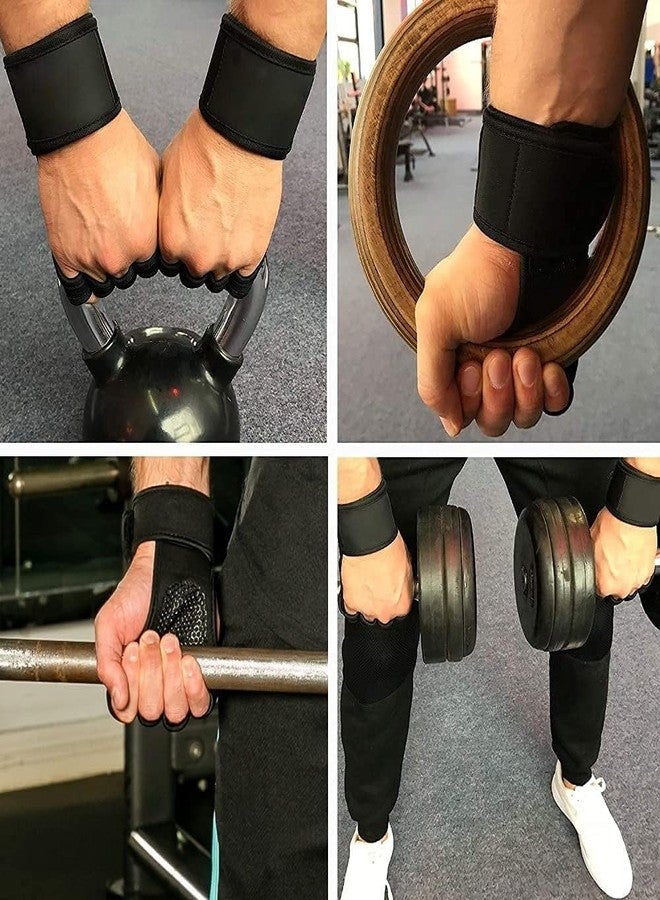 BAGILO Men and Women Gym Workout Gloves Wrist Band Support for Weight Lifting/Exercise/Fitness Training and Workout (L) - Image 3