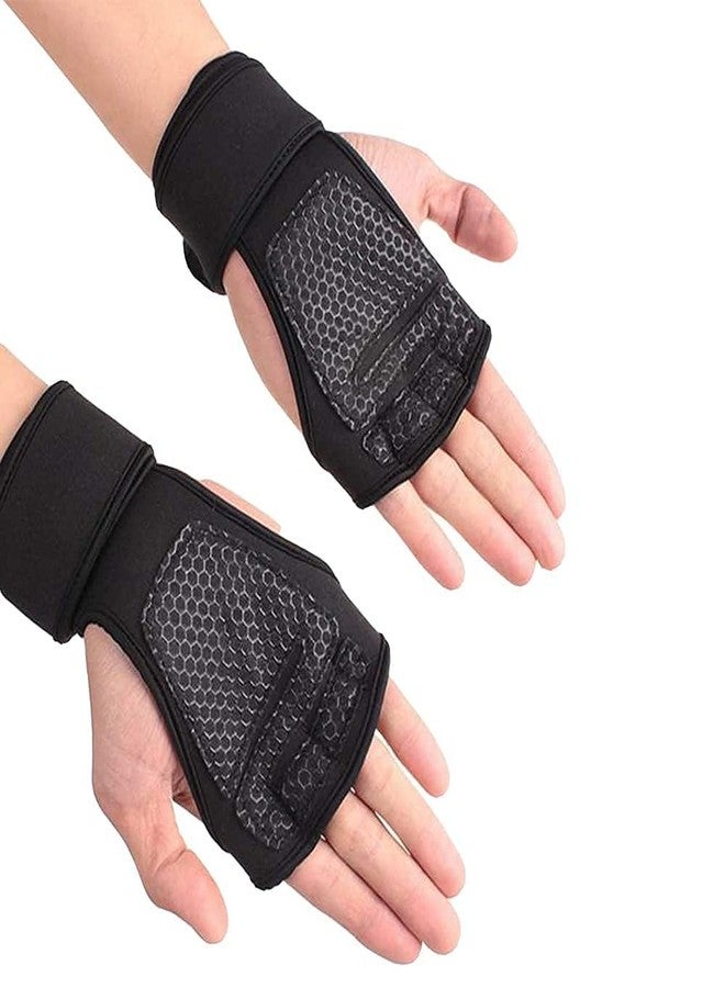 BAGILO Men and Women Gym Workout Gloves Wrist Band Support for Weight Lifting/Exercise/Fitness Training and Workout (L) - Image 2
