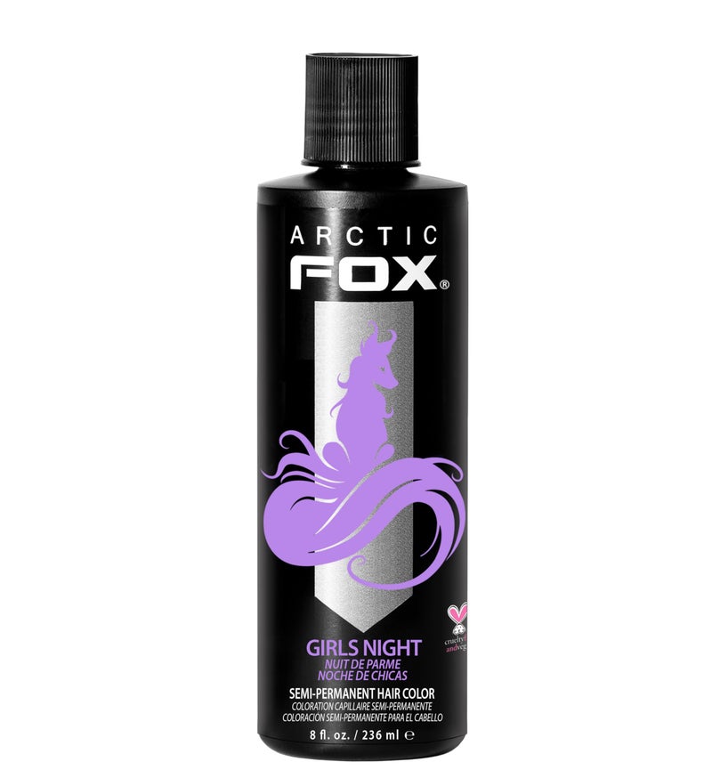 ARCTIC FOX Vegan and CrueltyFree SemiPermanent Hair Color Dye 8 Fl Oz GIRLS NIGHT