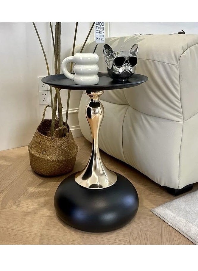 Generic Coffee Tables Nordic Accent End Sofa Metal Gold Oak Round Modern Side Set Living Room Furniture Luxury Marble Coffee Tables Sky Over.. (Black)  - Image 1