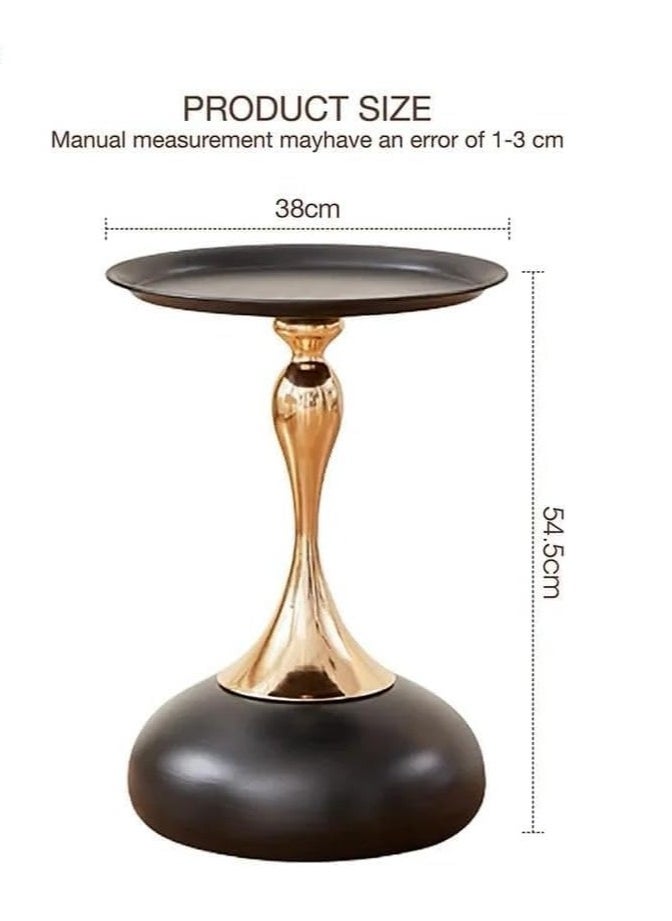 Generic Coffee Tables Nordic Accent End Sofa Metal Gold Oak Round Modern Side Set Living Room Furniture Luxury Marble Coffee Tables Sky Over.. (Black)  - Image 2