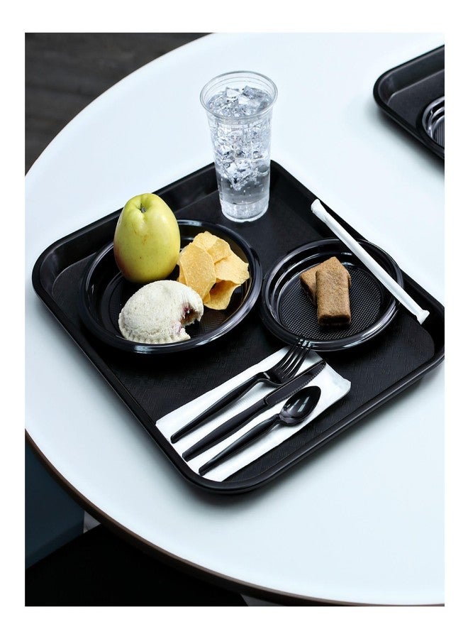 Boardwalk Heavyweight Wrapped Polystyrene Cutlery, Teaspoon, Black, 1,000/Carton - Image 4