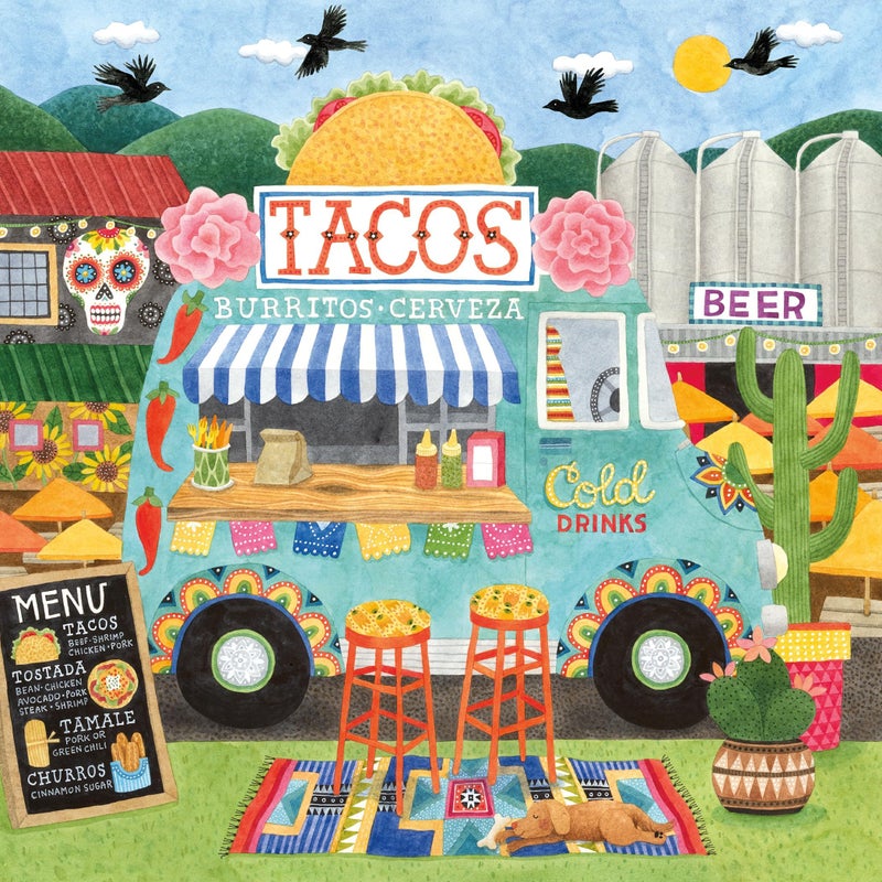 Ceaco - Food Trucks - Taco Truck - 500 Piece Jigsaw Puzzle - Image 2