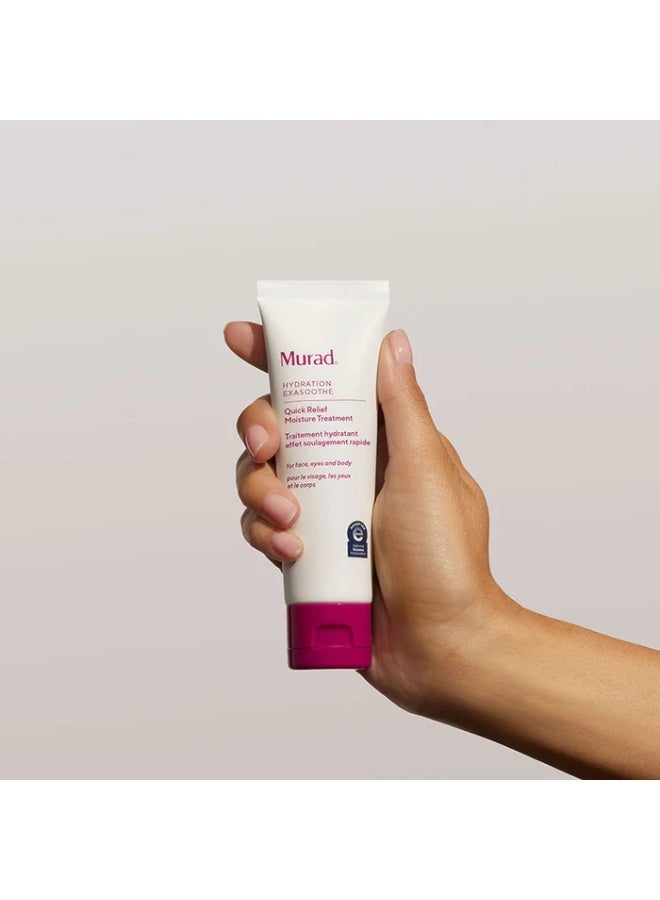 Murad Quick Relief Moisture Treatment 50ml – Immediate Soothing for Eczema-Prone Skin, 5.0% Colloidal Oatmeal, Fragrance-Free Balm for Itchiness Relief 50ml - Image 4