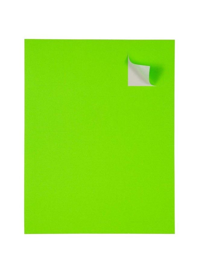 JAM Paper Product & Container Labels Square 2 X 2 Neon Green 120 Pack  - Image 4
