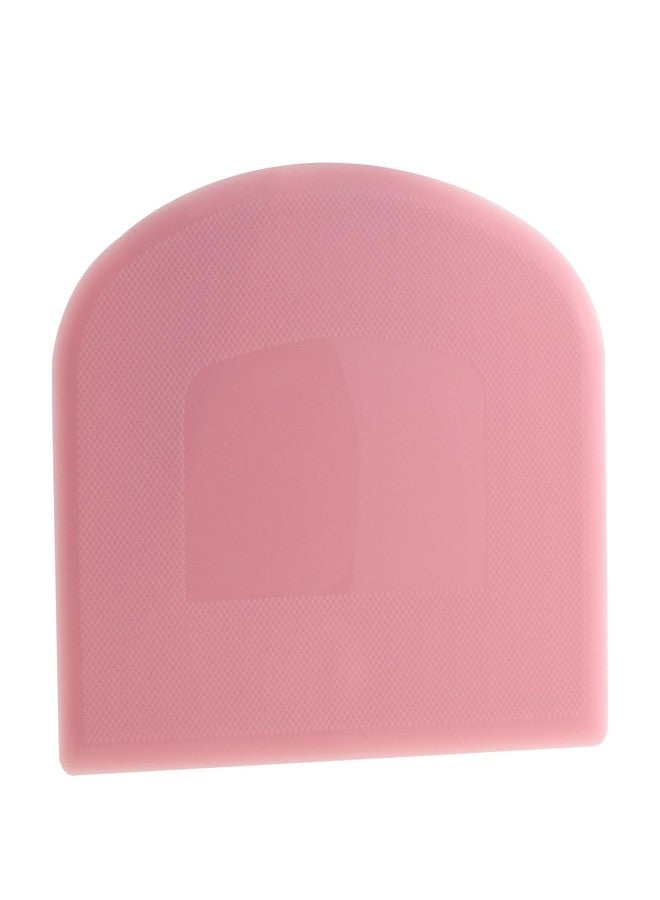 Caishun 3PCS Pink Food Grade PP Plastic Bench Food Scrapers 12cm Multifunctional Kitchen Pastry Cutting Tool Flours Spatula Suitable for Spade Cream Fudge Cheese - Image 3