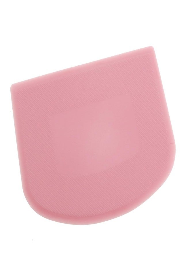 Caishun 3PCS Pink Food Grade PP Plastic Bench Food Scrapers 12cm Multifunctional Kitchen Pastry Cutting Tool Flours Spatula Suitable for Spade Cream Fudge Cheese - Image 4