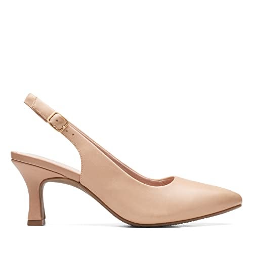 Clarks Women's Kataleyna Step Pump, Warm Beige Leather, 7.5 - Image 2