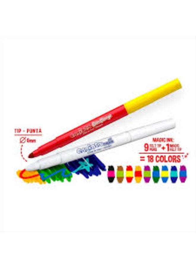 carioca 9-color Thick Magic Flomaster Colors With 1 Magic Marker Set - Carioca - Image 4