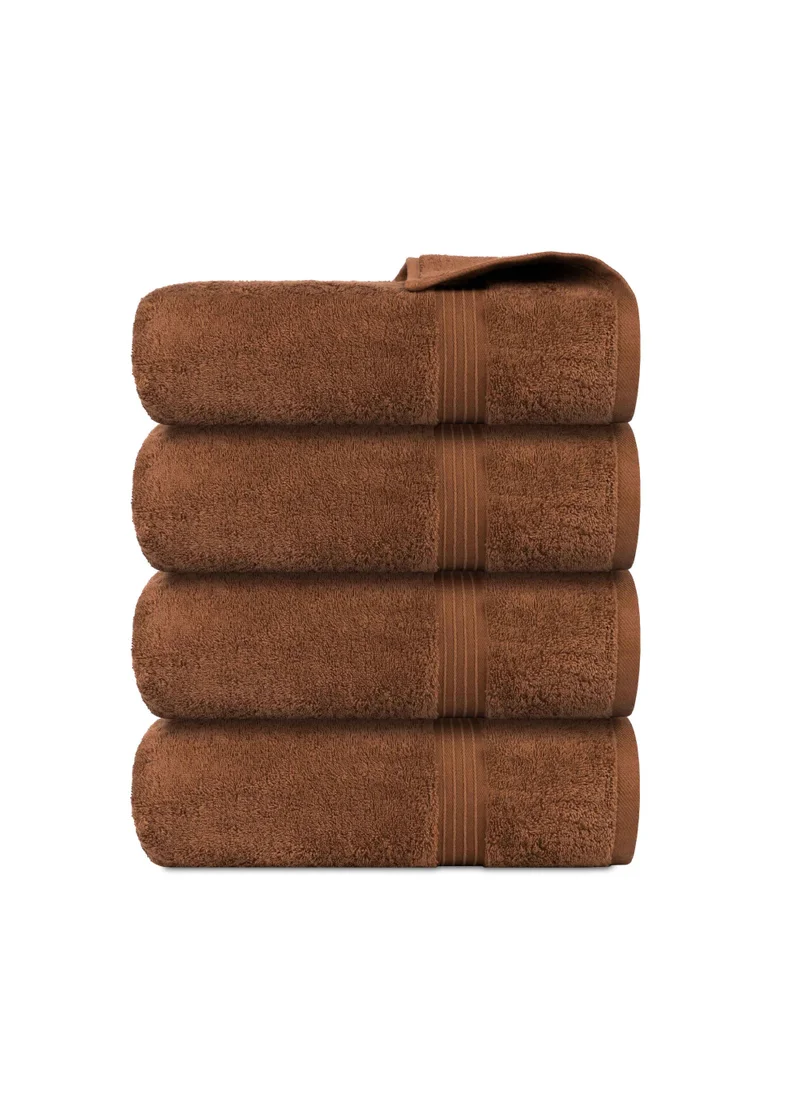 Bliss Casa Bliss Casa 4-Piece 100% Combed Cotton Bath Towels - 550 GSM Quick Dry Highly Absorbent Bathroom Towels - Thick Soft Hotel Quality Bath Towel Set for Bath And Spa 27x54 Inch