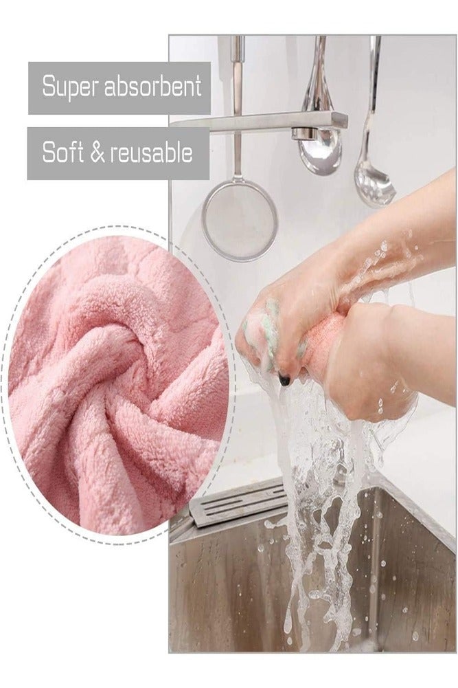 AMERTEER 12-Pack Microfiber Kitchen Cleaning Cloths – Soft Absorbent & Quick-Dry Dish Towels for Washing Dishes & Household Cleaning - Image 2