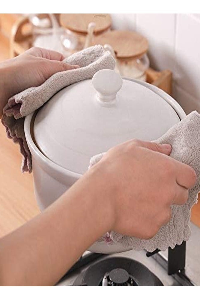 AMERTEER 12-Pack Microfiber Kitchen Cleaning Cloths – Soft Absorbent & Quick-Dry Dish Towels for Washing Dishes & Household Cleaning - Image 5