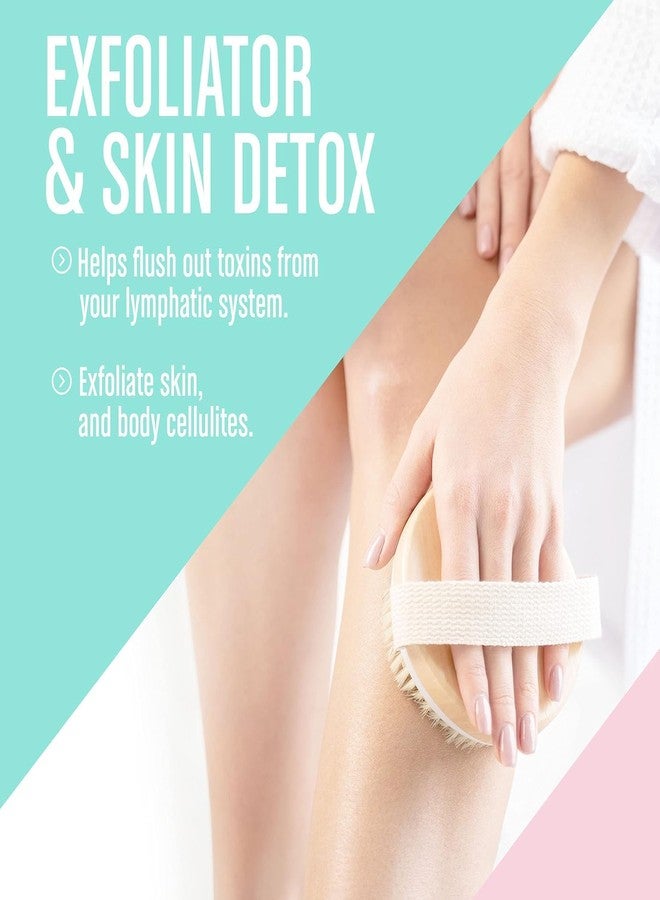 ToYooZe Dry Brushing Body Brush Exfoliating Brush Body Scrubber Wooden Shower Brush Body Exfoliator Dry Brush Bath Brush for Cellulite and Lymphatic, Improve Circulation, Stop Ingrown Hairs - Image 5
