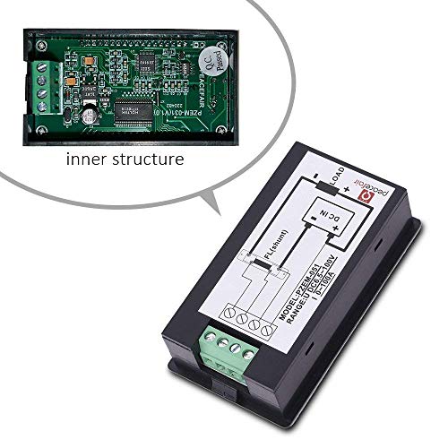 amiciSense DC Energy Meter 4 in 1, 6.5V-100V 100A (10kW) Power Meter Digital Display with Blue Back Light (DC 10KW Energy Meter), Corded Electric - Image 3