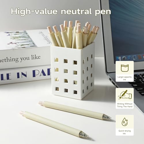RIANCY Aesthetic pens Black Ink Pens Cream Pen Fine Point Smooth Writing Pens, High-End Series Pens for Journaling Note Taking, Cute Office School Supplies Gifts for Women Men - Image 4