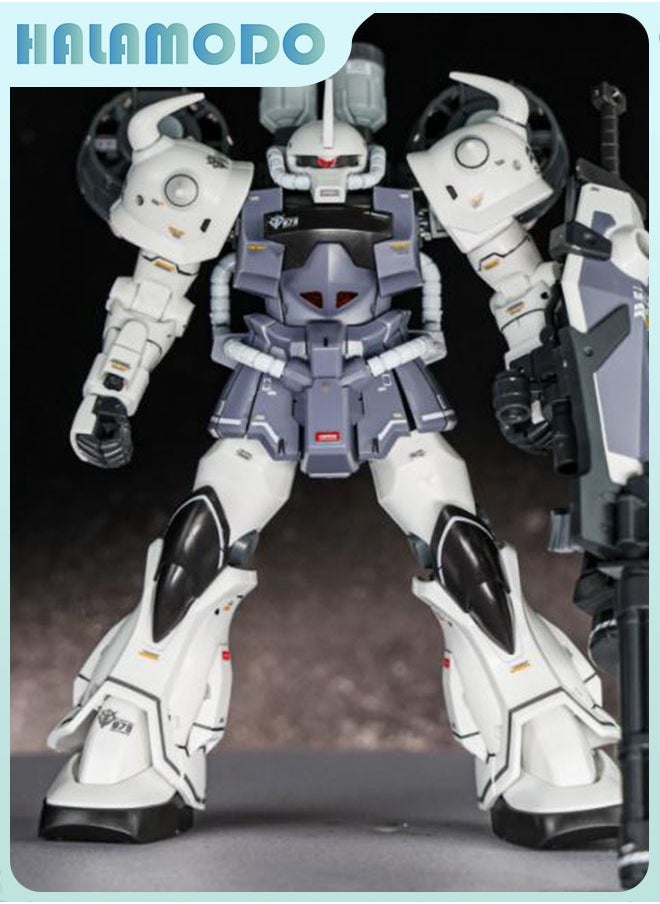 HALAMODO Gundam B3 Tiger White Color Scheme Action Figure Mecha Warrior Assembly Model, a Super Cool Desktop Decoration, an Assembly Toy Loved by Both Boys and Girls  - Image 1