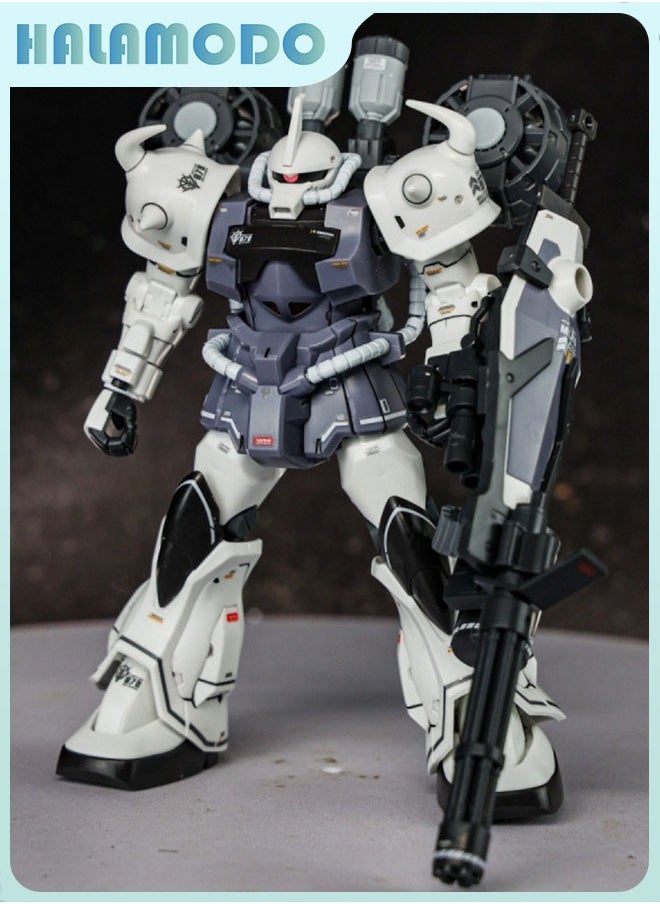 HALAMODO Gundam B3 Tiger White Color Scheme Action Figure Mecha Warrior Assembly Model, a Super Cool Desktop Decoration, an Assembly Toy Loved by Both Boys and Girls  - Image 2