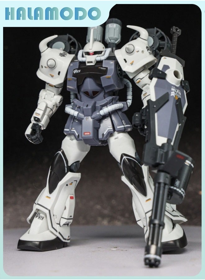 HALAMODO Gundam B3 Tiger White Color Scheme Action Figure Mecha Warrior Assembly Model, a Super Cool Desktop Decoration, an Assembly Toy Loved by Both Boys and Girls  - Image 3