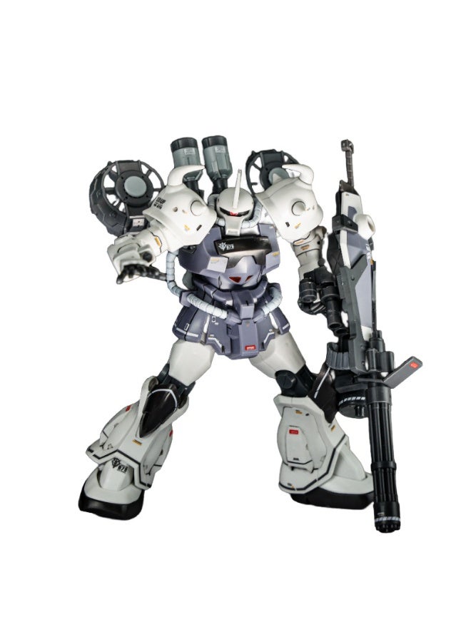 هالامودو مجسم ميكانيكي قتالي للتركيب من سلسلة جاندام B3 النمر - نسقة الألوان البيضاء، تحفة مكتبية مذهلة، نموذج تركيب محبوب لدى الأولاد والبنات على حد سواء - Image 1