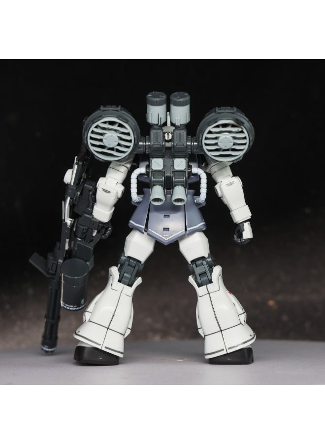 هالامودو مجسم ميكانيكي قتالي للتركيب من سلسلة جاندام B3 النمر - نسقة الألوان البيضاء، تحفة مكتبية مذهلة، نموذج تركيب محبوب لدى الأولاد والبنات على حد سواء - Image 4