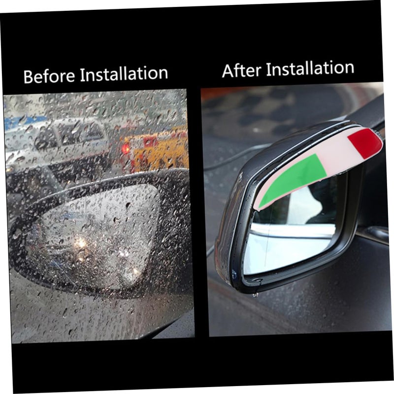 Car Rear View Mirror Rain Covers 2 Pieces Flexible Durable Scratch Prevent - Image 5