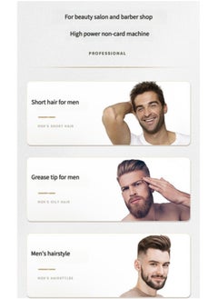 CHIGO Transfer Cover Hair Cut Machine Barber Use Professional Hair Clipper Trimmer Silver  - Image 5