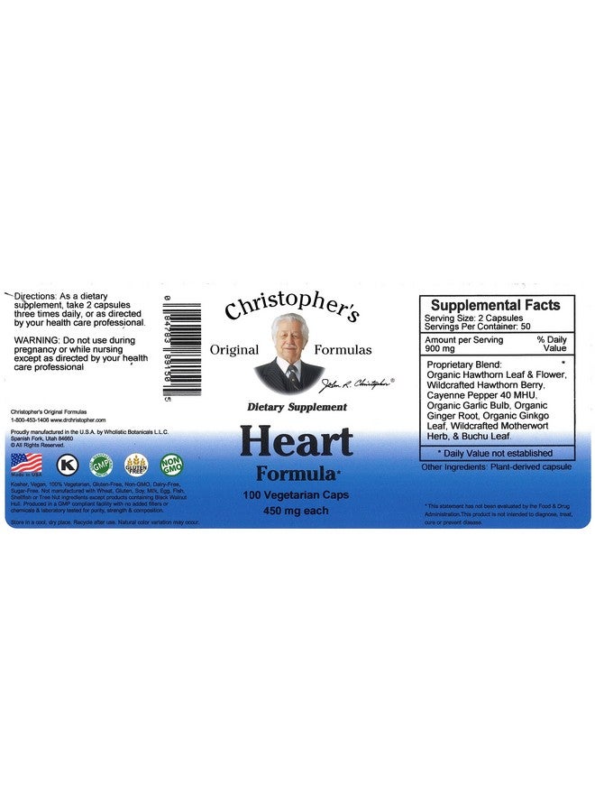 Christopher's Original Formulas Dr Heart Formula Caps 100 Count - Image 2