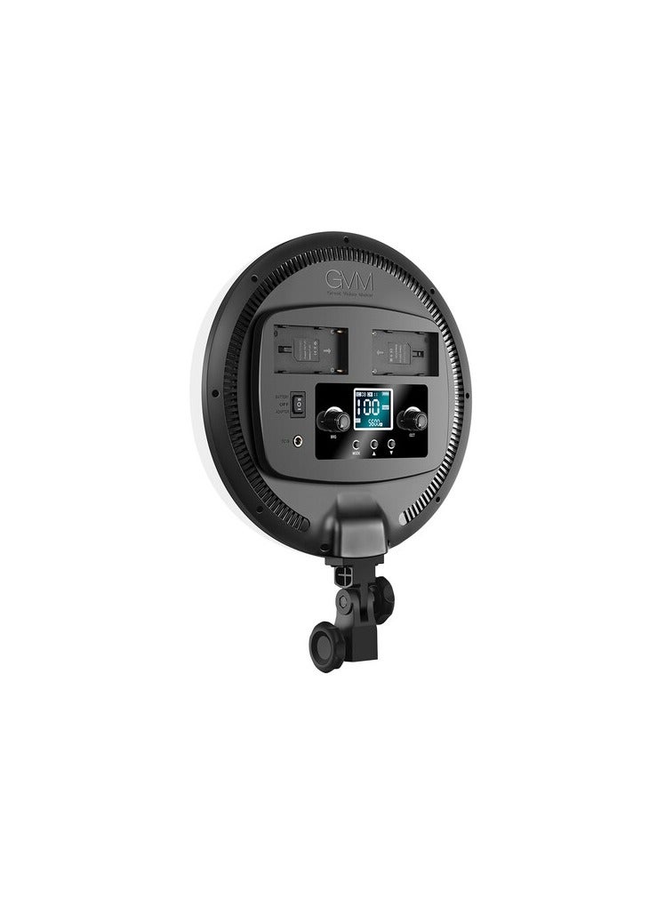 GVM YR200D-SET4 12" Bi-Color Soft LED Video Light Kit with 2 Stands – 3200K–5600K, CRI 97+, Dimmable Studio Lighting Panel - Image 3